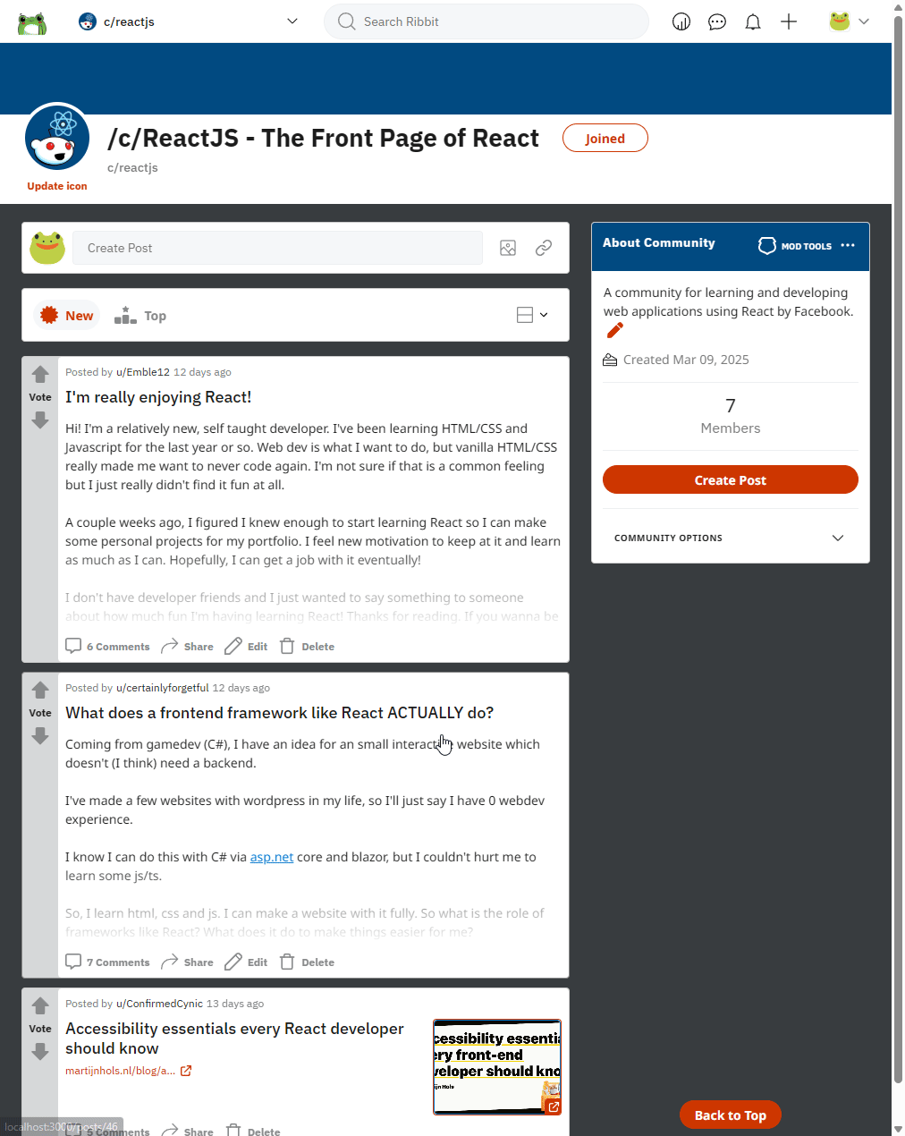 Community moderation
